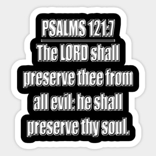 Bible Verse Psalms 121:7 Sticker